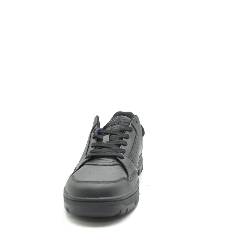 Load image into Gallery viewer, tommy hilfiger black leather shoes for men
