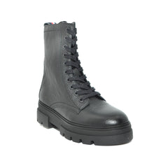 Load image into Gallery viewer, tommy hilfiger black biker boots