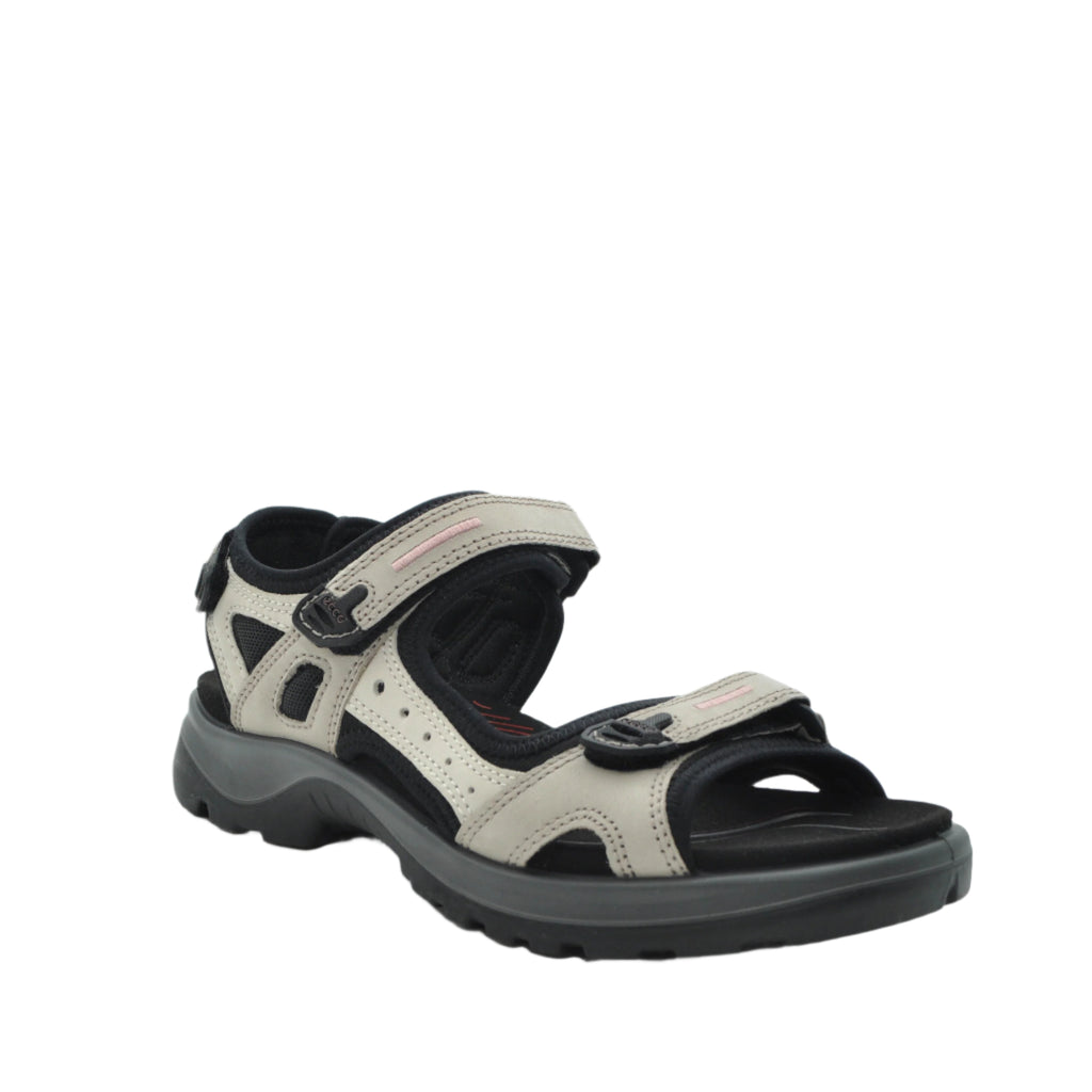 white ecco sandals