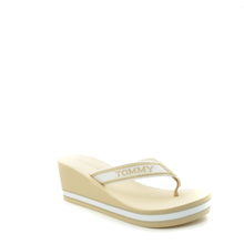Load image into Gallery viewer, beige tommy hilfiger wedge sandals