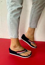 Load image into Gallery viewer, tommy hilfiger wedge flip flops