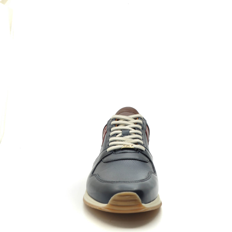 Load image into Gallery viewer, navy mens leather shoes
