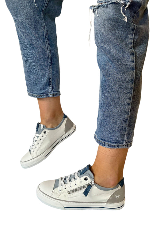 ladies white leather trainers