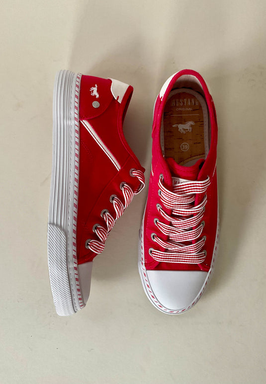 red flat shoes for women