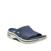 navy slier sandals