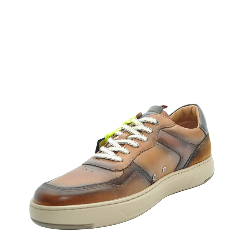 Load image into Gallery viewer, mens casual leather trainers
