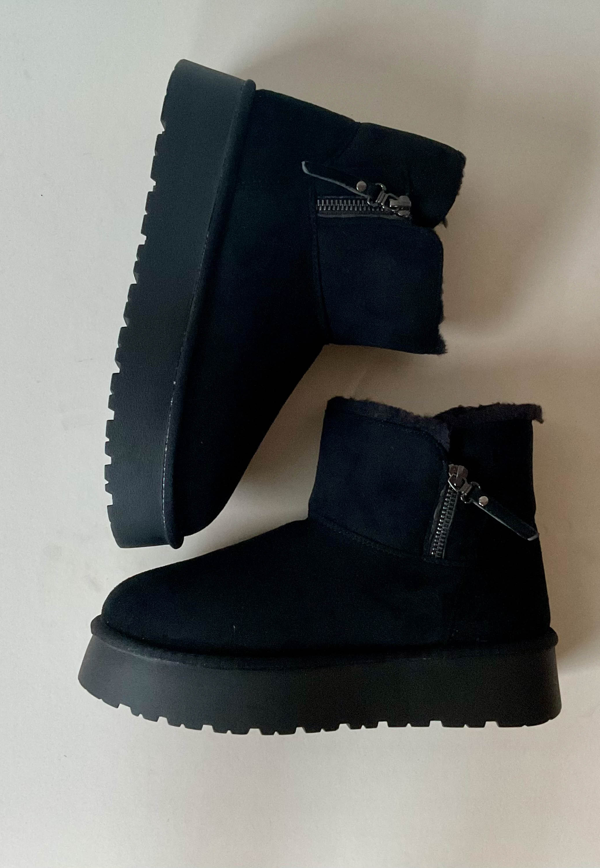black platform ugg boots