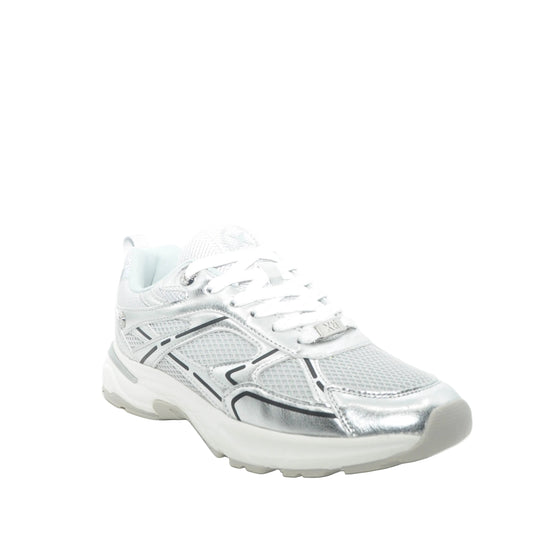 silver fashion sneakers