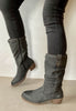 mustang grey western boots