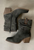 mustang grey cow boy boots