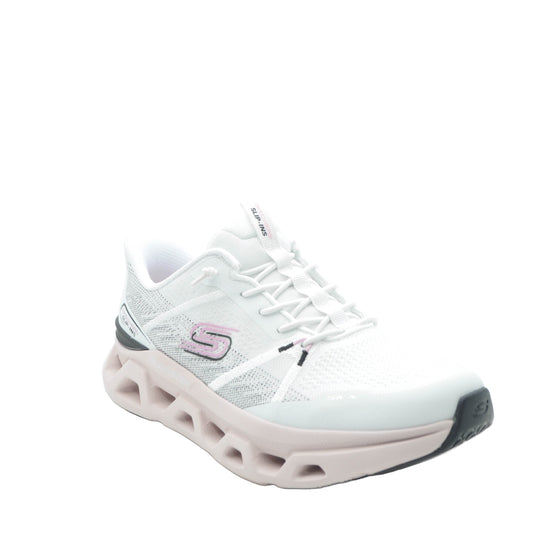 white skechers trainers