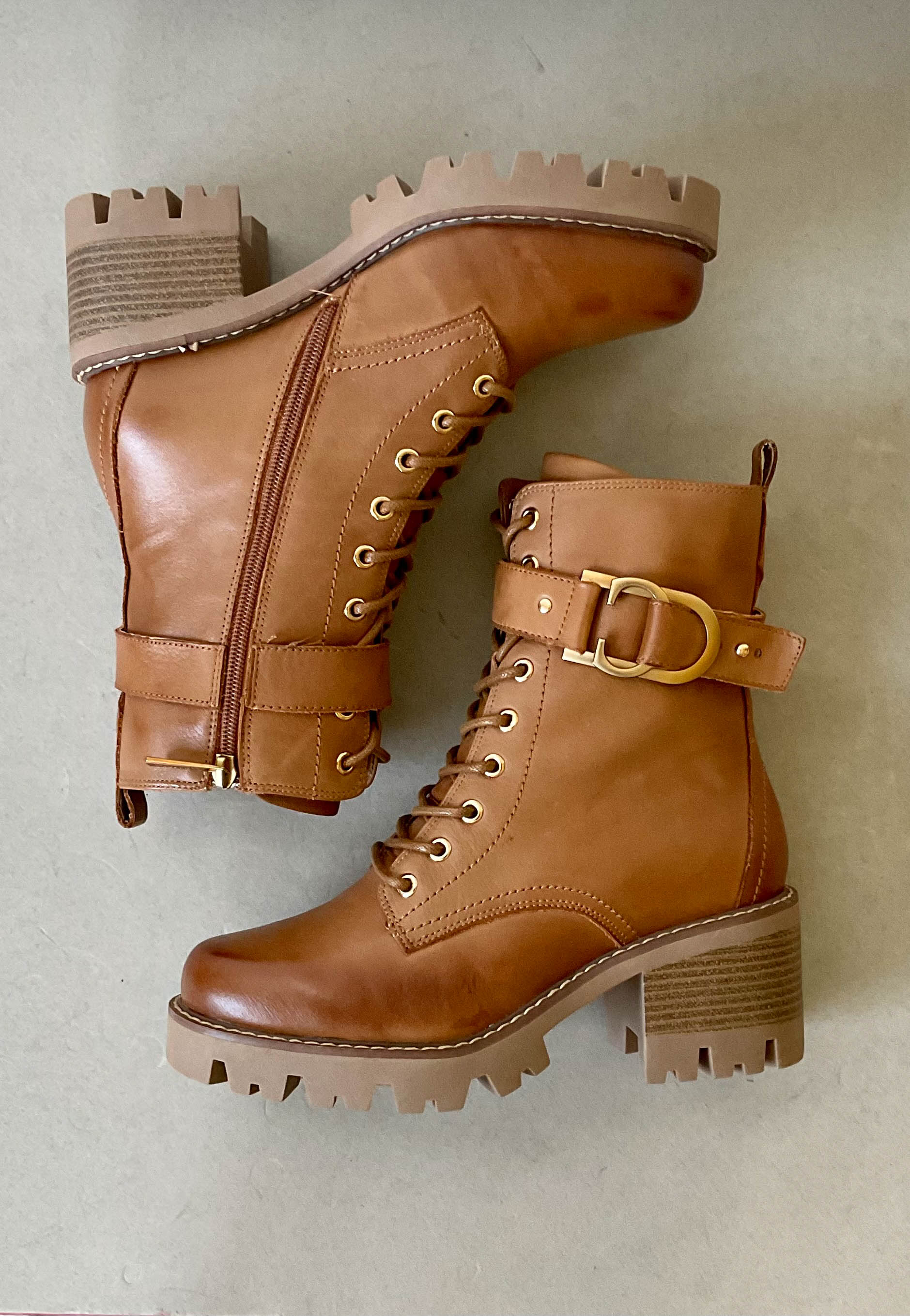 carmela tan leather boots