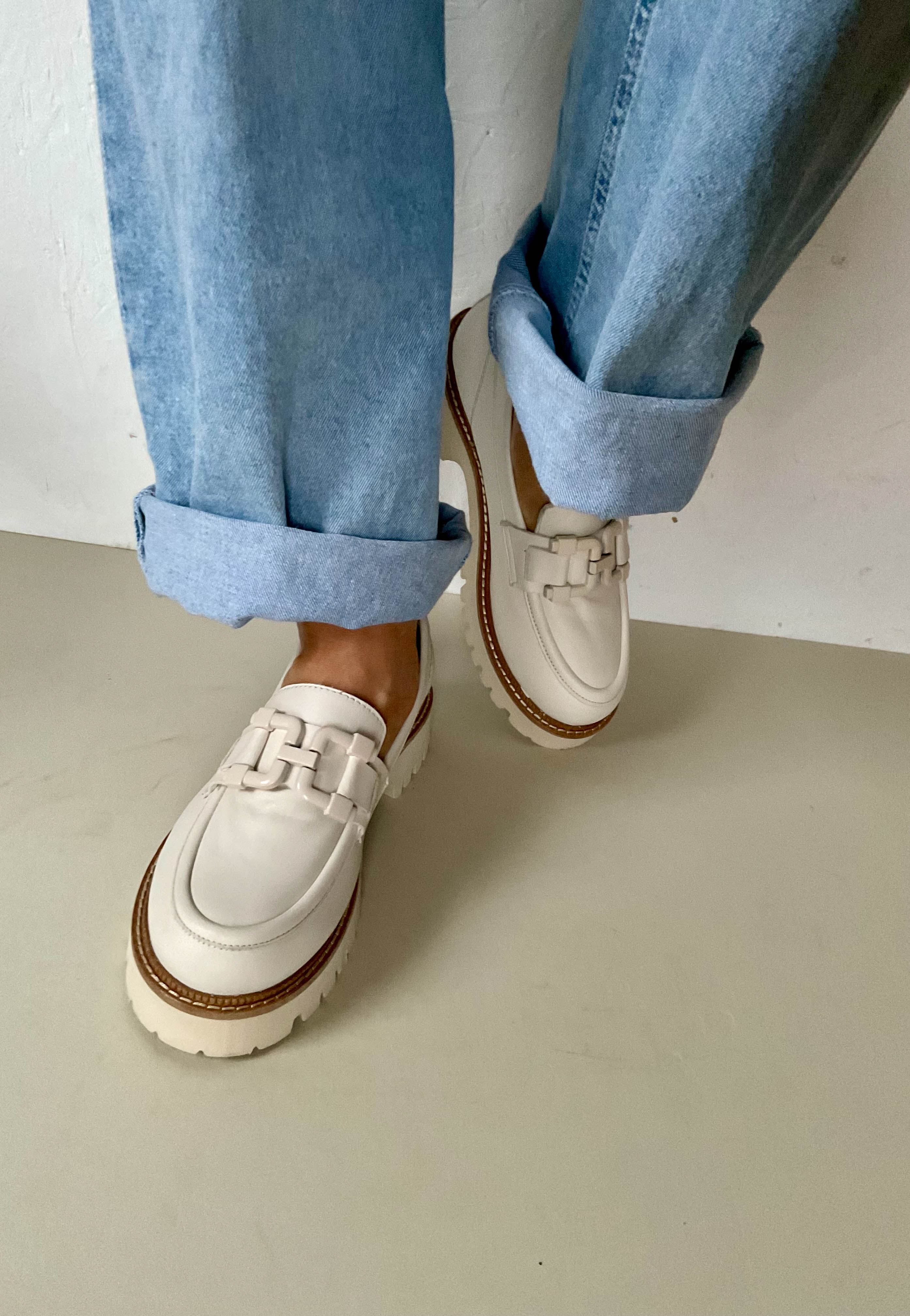 white loafers for women