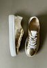gold fashion trainers