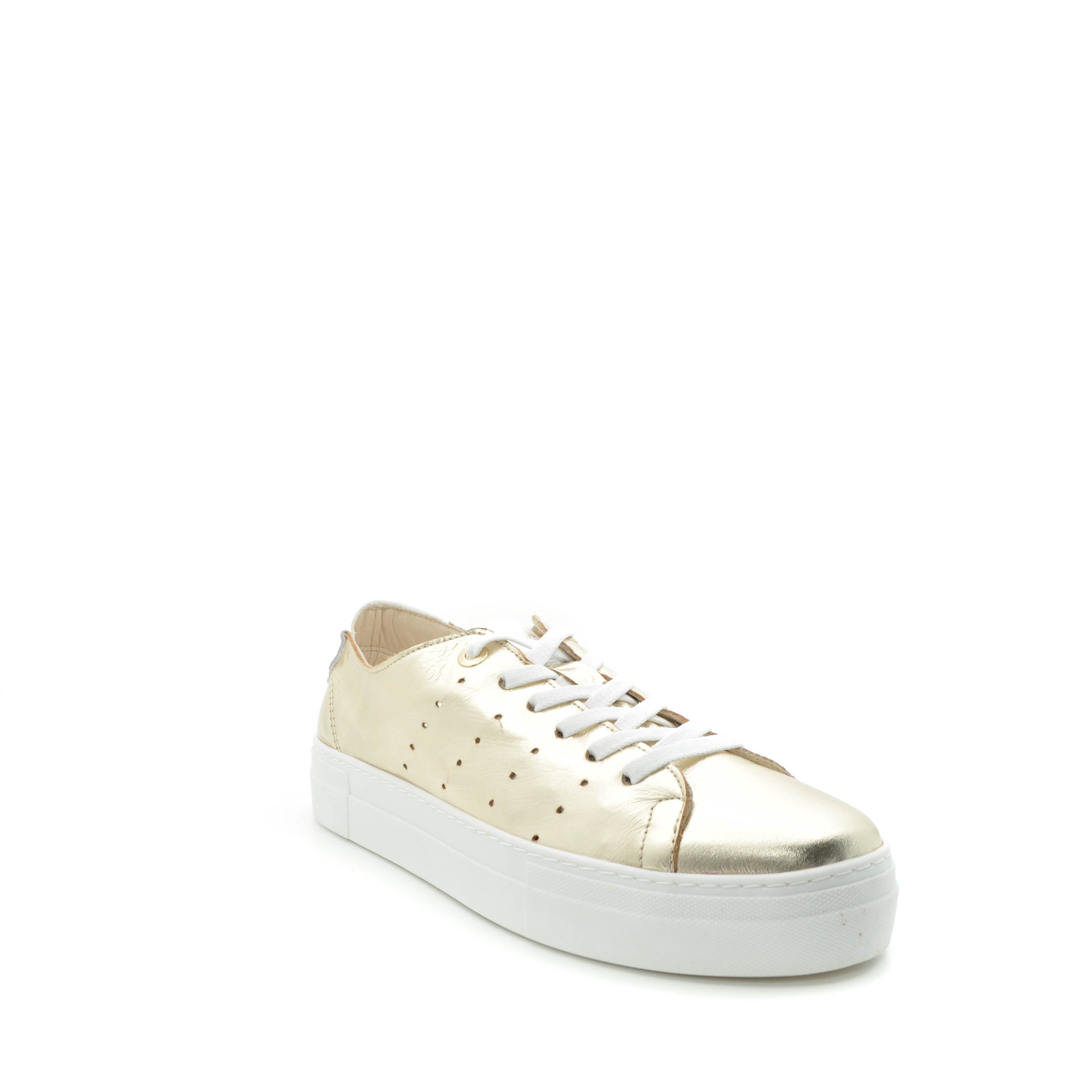 Gold dressy trainers