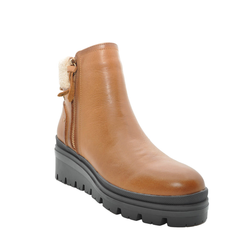 Load image into Gallery viewer, brown wedge boots
