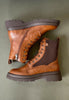 brown womens lace up ankle boots