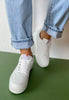 white chunky trainers