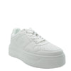 white platform trainers