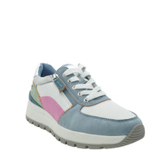 Load image into Gallery viewer, blue and white trainers for women