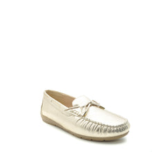 Load image into Gallery viewer, ara gold loafers