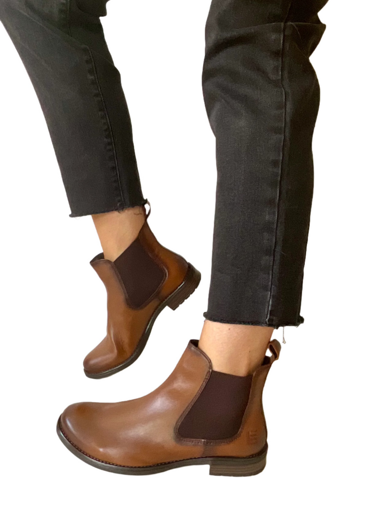 brown chelsea boots