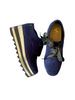 navy suede platform shoes