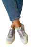 womens green fashion trainers