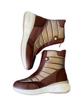 Load image into Gallery viewer, bronze sporty boots for women