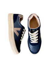 Load image into Gallery viewer, navy drilleys trainers