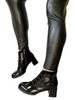 black patent formal boots