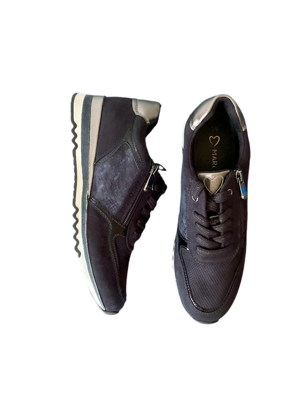 navy marco tozzi shoes