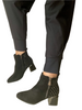 black heeled boots