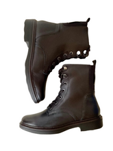 Load image into Gallery viewer, navy biker boots