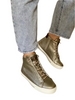 gold ankle boots for women