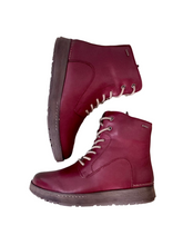 Load image into Gallery viewer, red ankle boots women