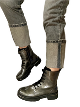 Load image into Gallery viewer, pewter biker boot