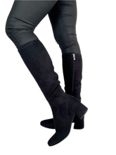 Load image into Gallery viewer, black knee high boot