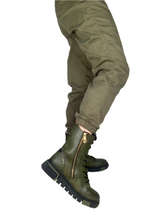 Load image into Gallery viewer, green military style boots for women