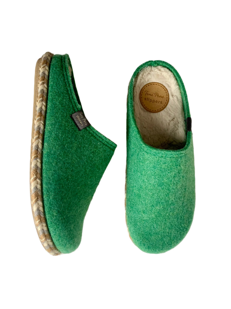 Load image into Gallery viewer, green toni pons slippers
