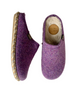 purple cosy slippers