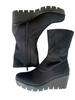 low wedge ankle boots