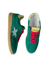 Load image into Gallery viewer, green suede fashion sneakers