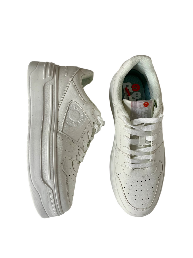 Load image into Gallery viewer, white trendy sneakers
