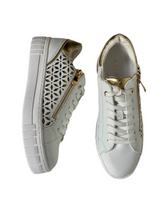 Load image into Gallery viewer, white dressy trainers