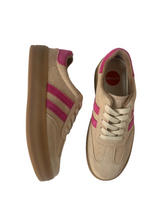 Load image into Gallery viewer, ladies suede flatform trainers