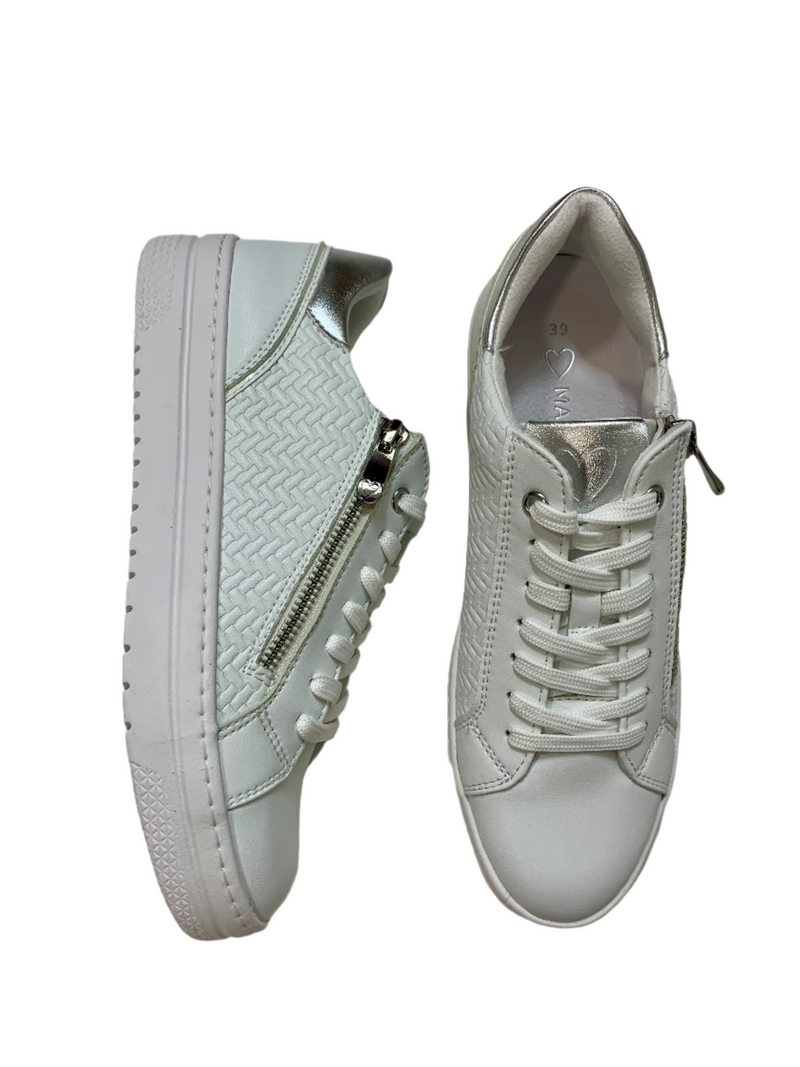 Load image into Gallery viewer, marco tozzi white trainers
