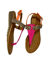 Load image into Gallery viewer, pink leopard print flat sandals