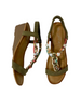 olive wedge sandals