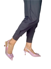 Load image into Gallery viewer, purple sling back heels